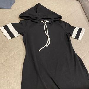 NWOT Hooded tee shirt dress